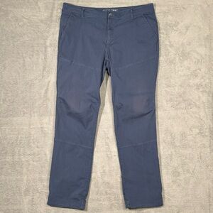 Mountain Hardwear Mens Outdoor Pants Blue Nylon Stretch Zip Pockets 40x34 Hiking